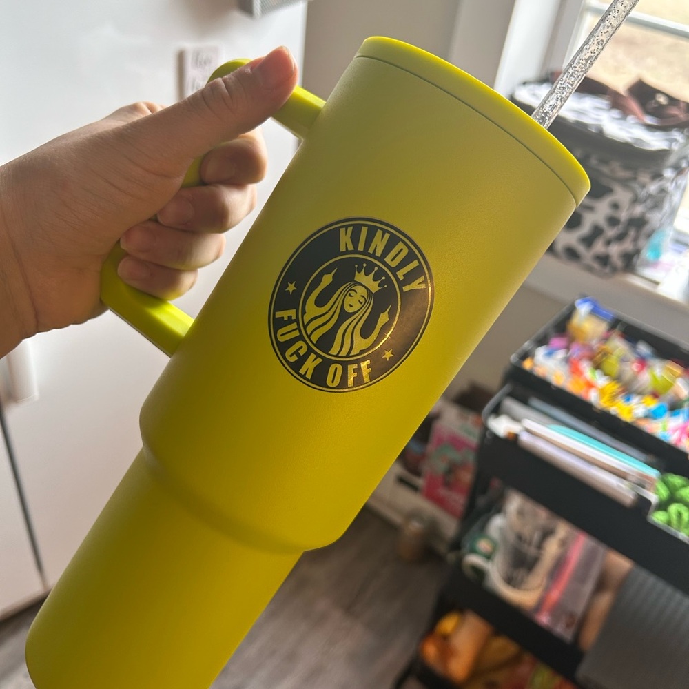 Lime Green simple modern Tumbler